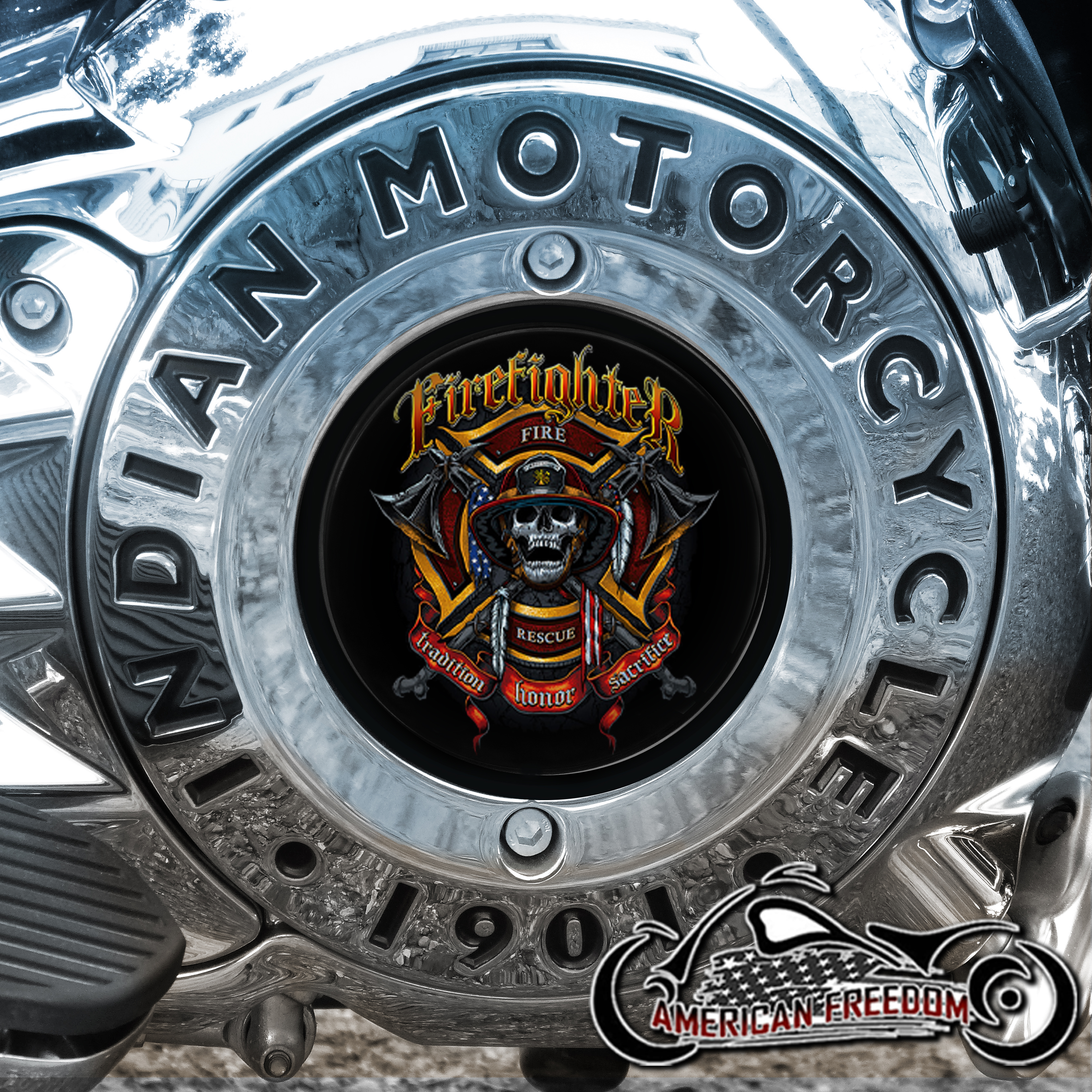 Indian Motorcycles Thunder Stroke Derby Insert - FD Skull